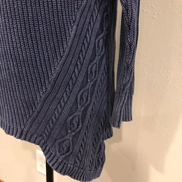 Maurices denim color Long sleeve asymmetrical sweater - Picture 2 of 10